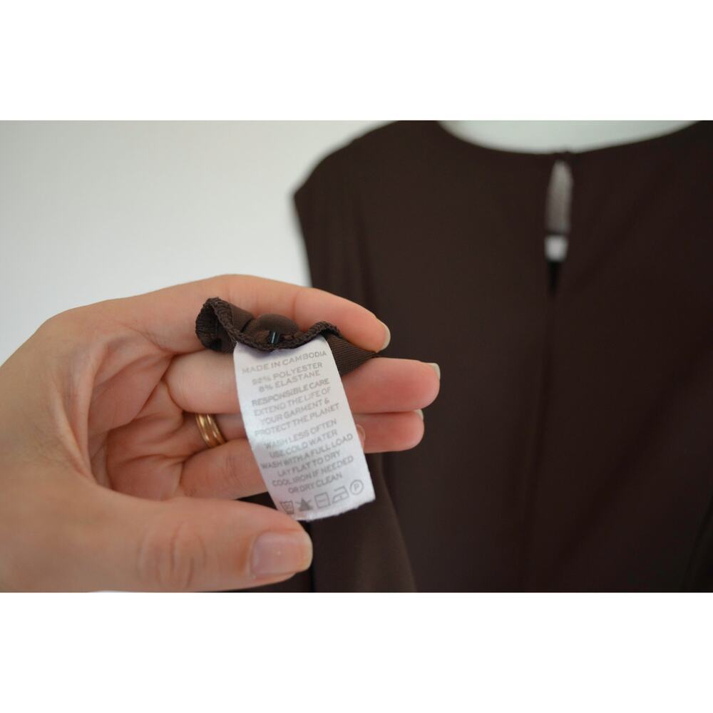 Hill House The Mila Dress Chocolate Jersey - Picture 6 of 6
